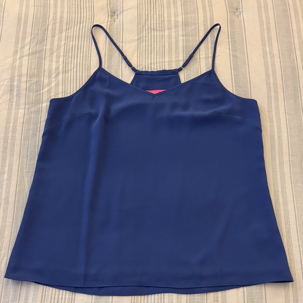 Lilly Pulitzer Cobalt Blue Satin Camisole